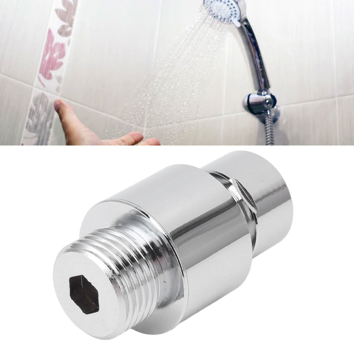 135 Degree Shower Head Elbow Adapter All Copper Handhold Shower Elbow Adapter for Household Bathroom