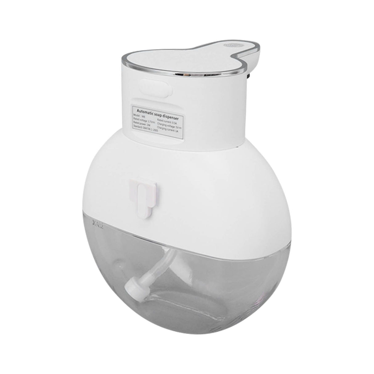 Automatic Soap Dispenser Touchless Rechargeable IPX5 Waterproof Wall Mounted Induction Soap Dispenser 400ml White Foam