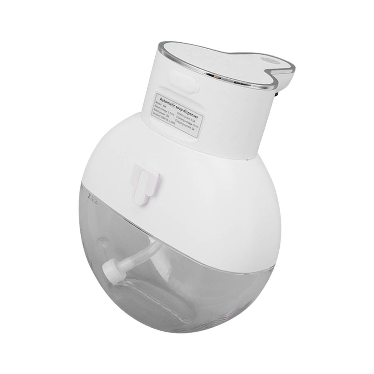 Automatic Soap Dispenser Touchless Rechargeable IPX5 Waterproof Wall Mounted Induction Soap Dispenser 400ml White Foam
