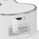 Automatic Soap Dispenser Touchless Rechargeable IPX5 Waterproof Wall Mounted Induction Soap Dispenser 400ml White Foam