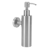 304 Stainless Steel Soap Dispenser Rustproof Refillable Soap Dispenser Soap Pump Bottle for Kitchen Bathroom Wall Mounted, Round