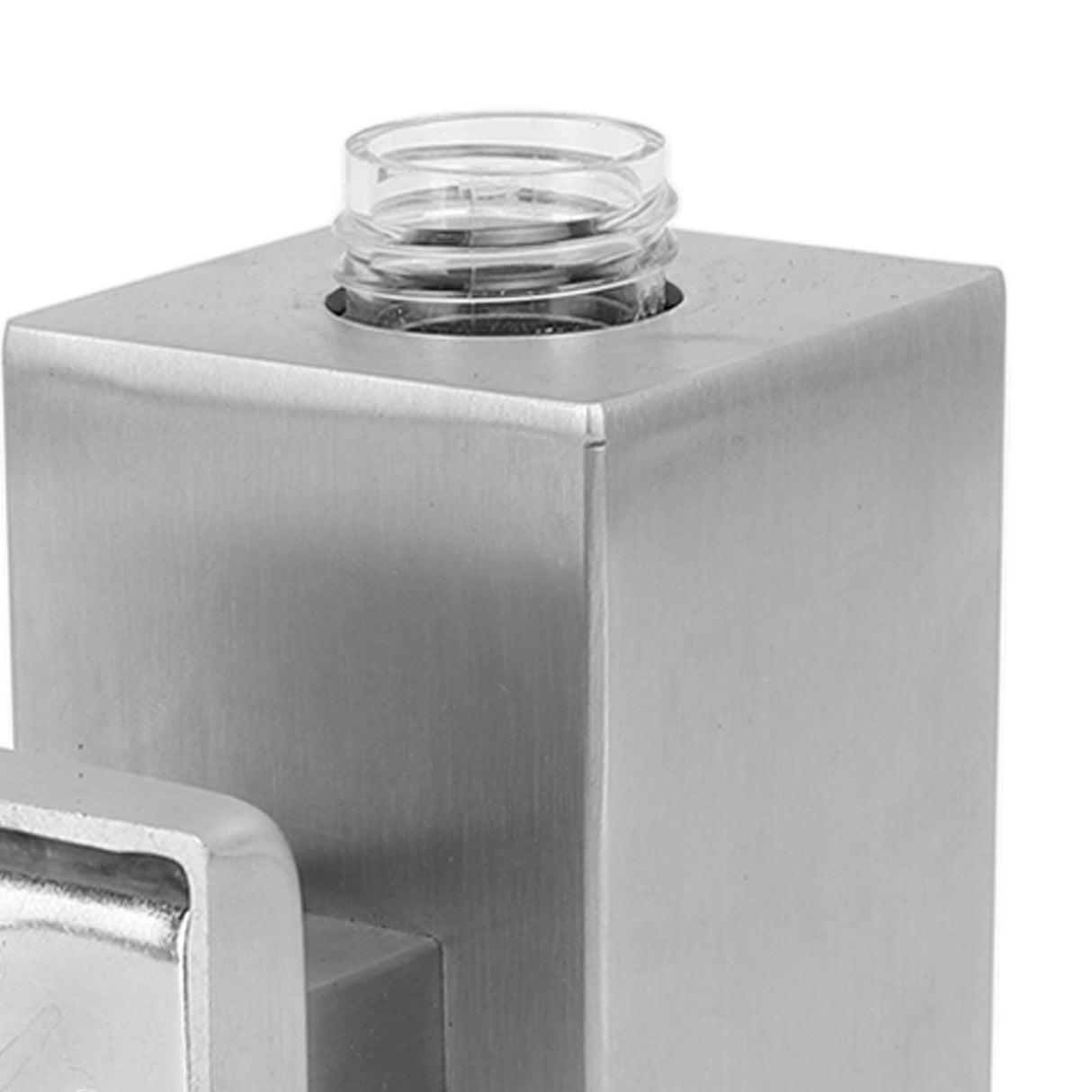 304 Stainless Steel Soap Dispenser Rustproof Refillable Soap Dispenser Soap Pump Bottle for Kitchen Bathroom Wall Mounted, Square