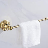 Brass Toilet Paper Holder Antique Vintage Wall Mount Tissue Roll Bar Bathroom Accessories - Extra Image
