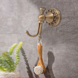 Wall Mounted Coat Hooks Copper Metal Vintage European Style Clothes Hanger Hook Robe Hook for Bathroom Bedroom