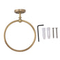 Bath Towel Ring Copper Round Wall Mounted Hand Shower Towel Holder Rack for Bathroom 970830