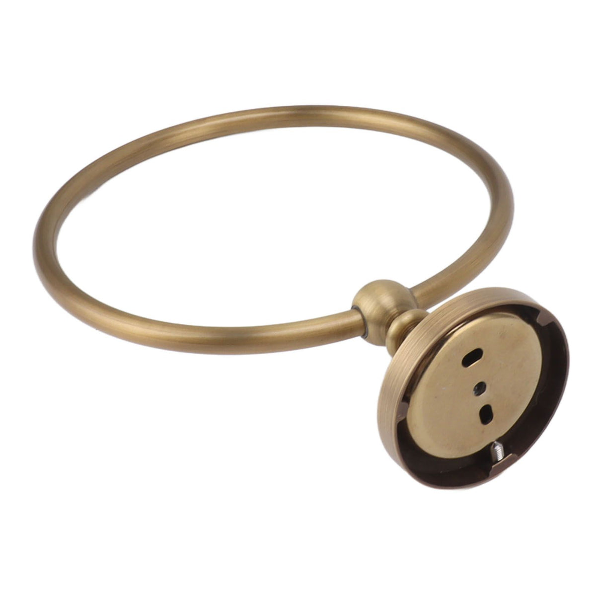 Bath Towel Ring Copper Round Wall Mounted Hand Shower Towel Holder Rack for Bathroom 970830