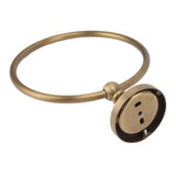 Bath Towel Ring Copper Round Wall Mounted Hand Shower Towel Holder Rack for Bathroom 970830