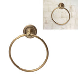 Bath Towel Ring Copper Round Wall Mounted Hand Shower Towel Holder Rack for Bathroom 970830