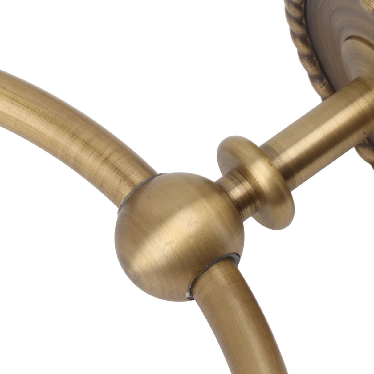 Bath Towel Ring Copper Round Wall Mounted Hand Shower Towel Holder Rack for Bathroom 970830