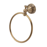 Bath Towel Ring Copper Round Wall Mounted Hand Shower Towel Holder Rack for Bathroom 980830
