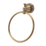 Bath Towel Ring Copper Round Wall Mounted Hand Shower Towel Holder Rack for Bathroom 980830 - Side View