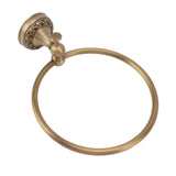 Bath Towel Ring Copper Round Wall Mounted Hand Shower Towel Holder Rack for Bathroom 980830