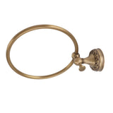 Bath Towel Ring Copper Round Wall Mounted Hand Shower Towel Holder Rack for Bathroom 980830 - Extra Image
