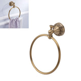 Bath Towel Ring Copper Round Wall Mounted Hand Shower Towel Holder Rack for Bathroom 980830