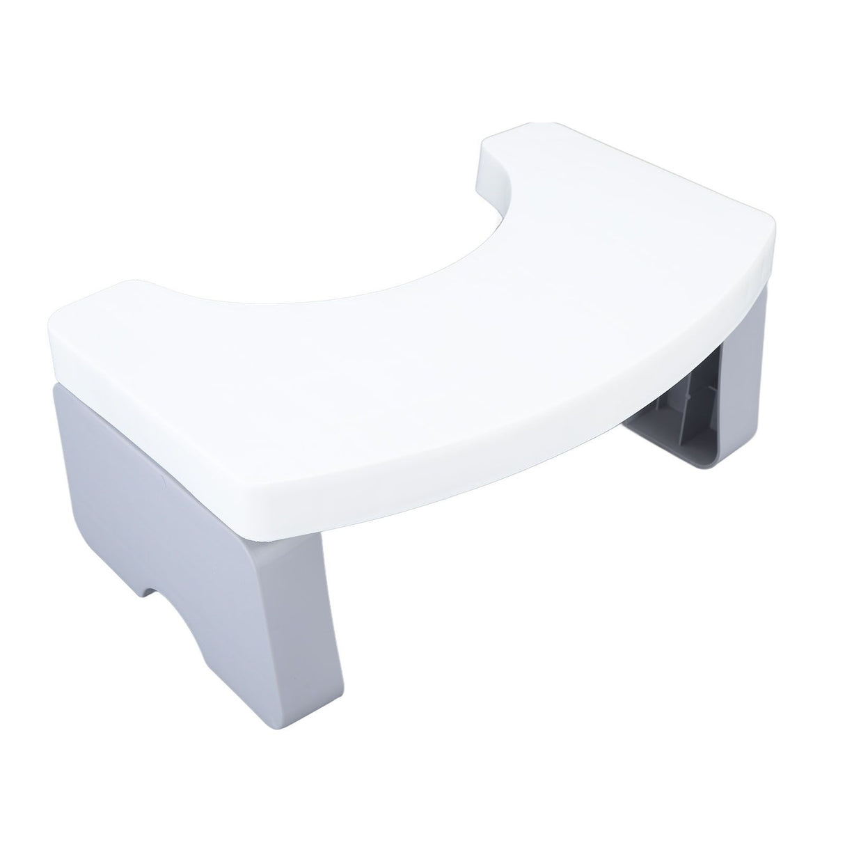 Foldable Toilet Potty Stool PP Portable Squatting Potty Foot Stool for Healthy Gifts Travel White