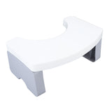 Foldable Toilet Potty Stool PP Portable Squatting Potty Foot Stool for Healthy Gifts Travel White