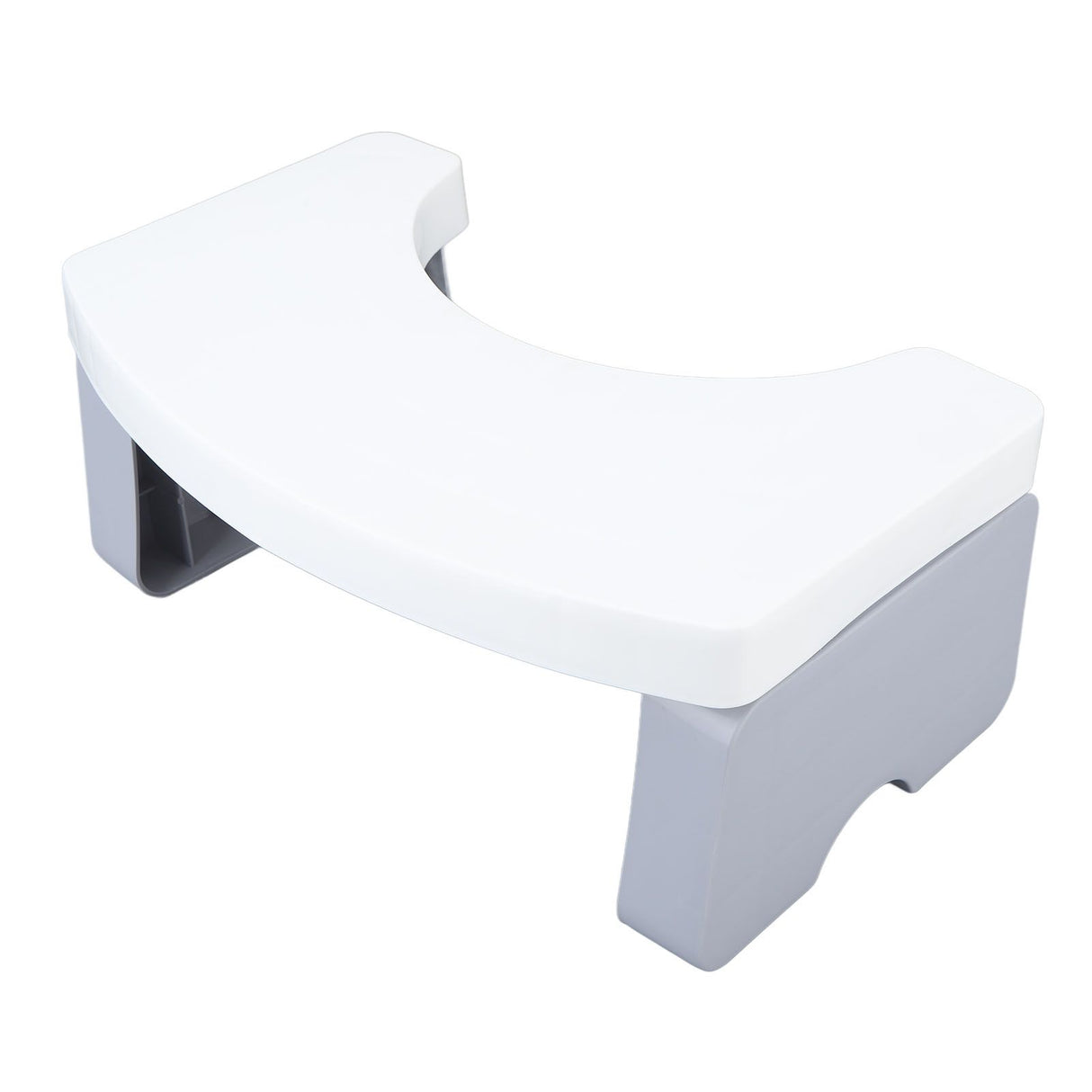Foldable Toilet Potty Stool PP Portable Squatting Potty Foot Stool for Healthy Gifts Travel White