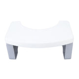 Foldable Toilet Potty Stool PP Portable Squatting Potty Foot Stool for Healthy Gifts Travel White