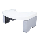 Foldable Toilet Potty Stool PP Portable Squatting Potty Foot Stool for Healthy Gifts Travel White