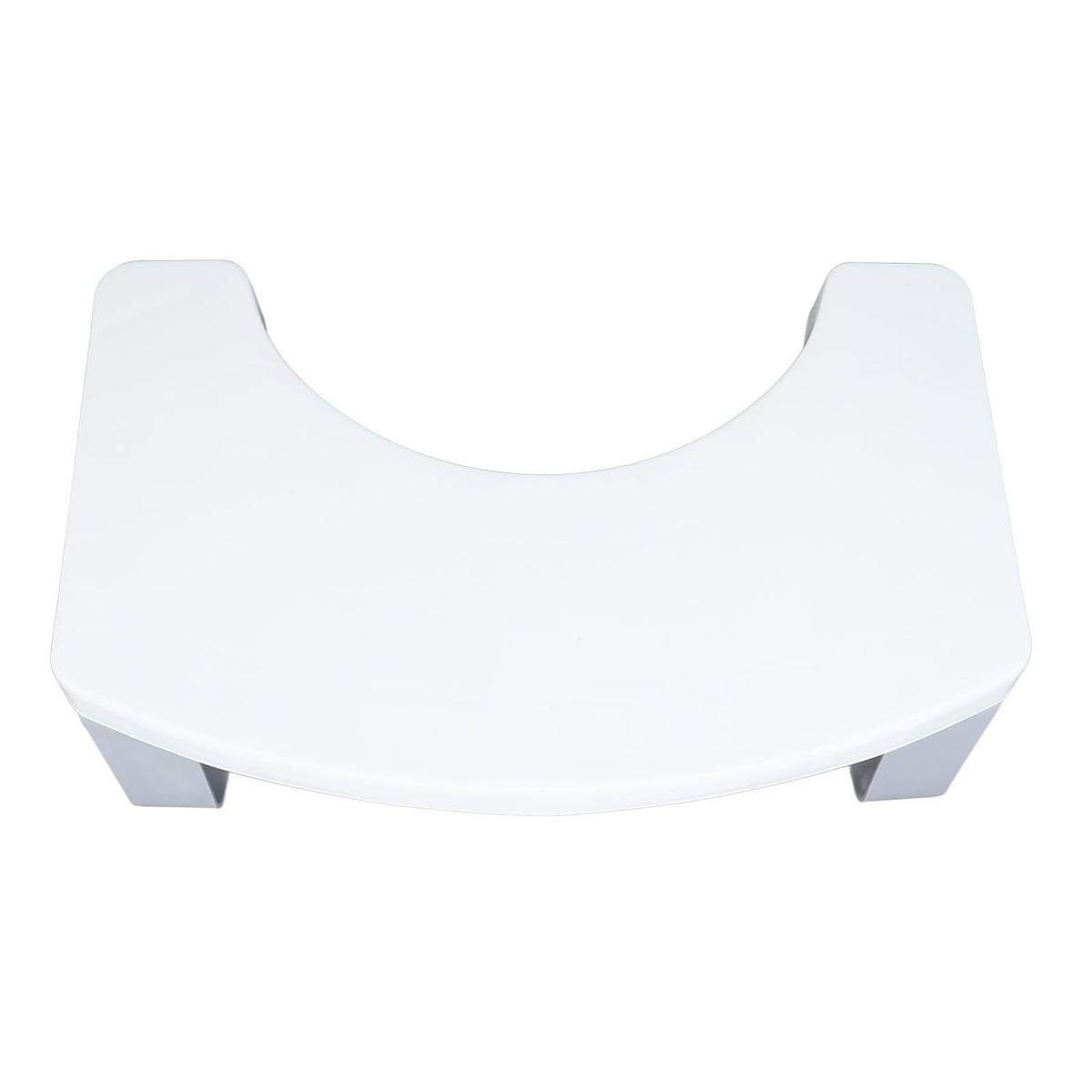 Foldable Toilet Potty Stool PP Portable Squatting Potty Foot Stool for Healthy Gifts Travel White