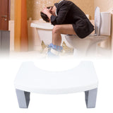 Foldable Toilet Potty Stool PP Portable Squatting Potty Foot Stool for Healthy Gifts Travel White