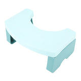 Foldable Toilet Potty Stool PP Portable Squatting Potty Foot Stool for Healthy Gifts Travel Green - Side View