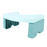 Foldable Toilet Potty Stool PP Portable Squatting Potty Foot Stool for Healthy Gifts Travel Green - Rear View