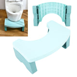 Foldable Toilet Potty Stool PP Portable Squatting Potty Foot Stool for Healthy Gifts Travel Green - Extra Image