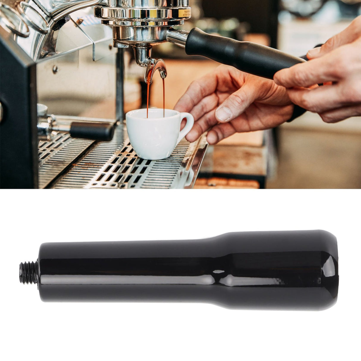 M10 Thread Coffee Portafilter Handle ABS Coffee Filter Handle Coffeemaker Replacement Accessories