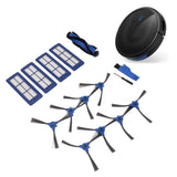 Sweeping Robot Main Side Brush Filter Screen Replacement Kit for RoboVac 11S Max 15C Max 30C Max G30 Edge G10 Hybrid