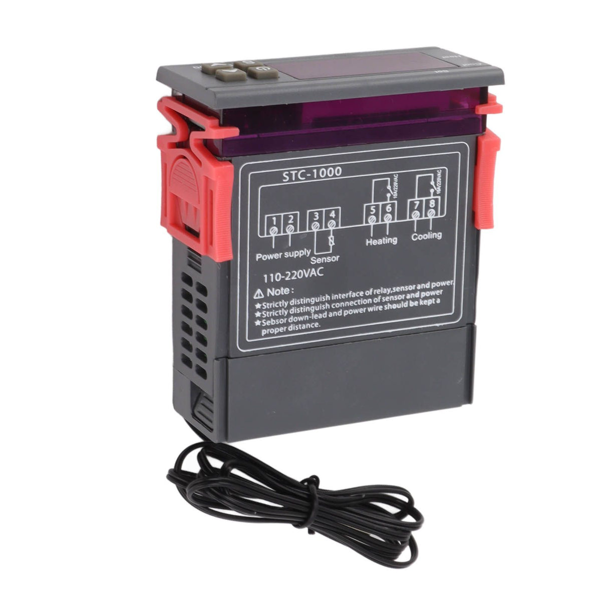 Stc 1000 Thermostat Switch Electronic Digital Display Microcomputer Temperature Controller Switch Aquarium Hatching Thermostat 110V‑220V