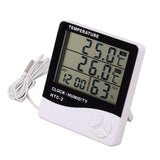 Indoor Outdoor Thermometer High Accuracy Digital Hygrometer Large Screen Display Temperature Humidity Monitor Gauge - Rear View