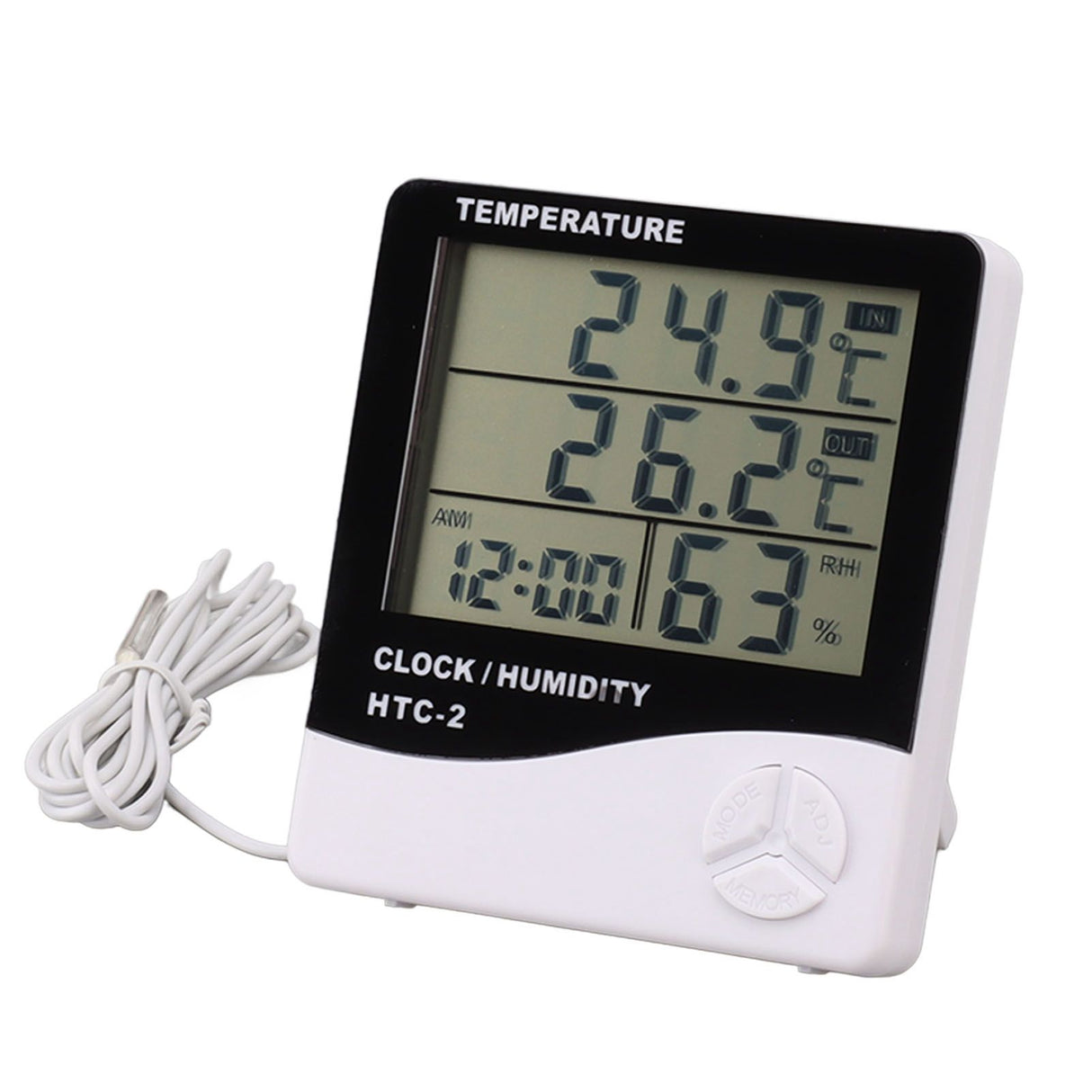 Indoor Outdoor Thermometer High Accuracy Digital Hygrometer Large Screen Display Temperature Humidity Monitor Gauge