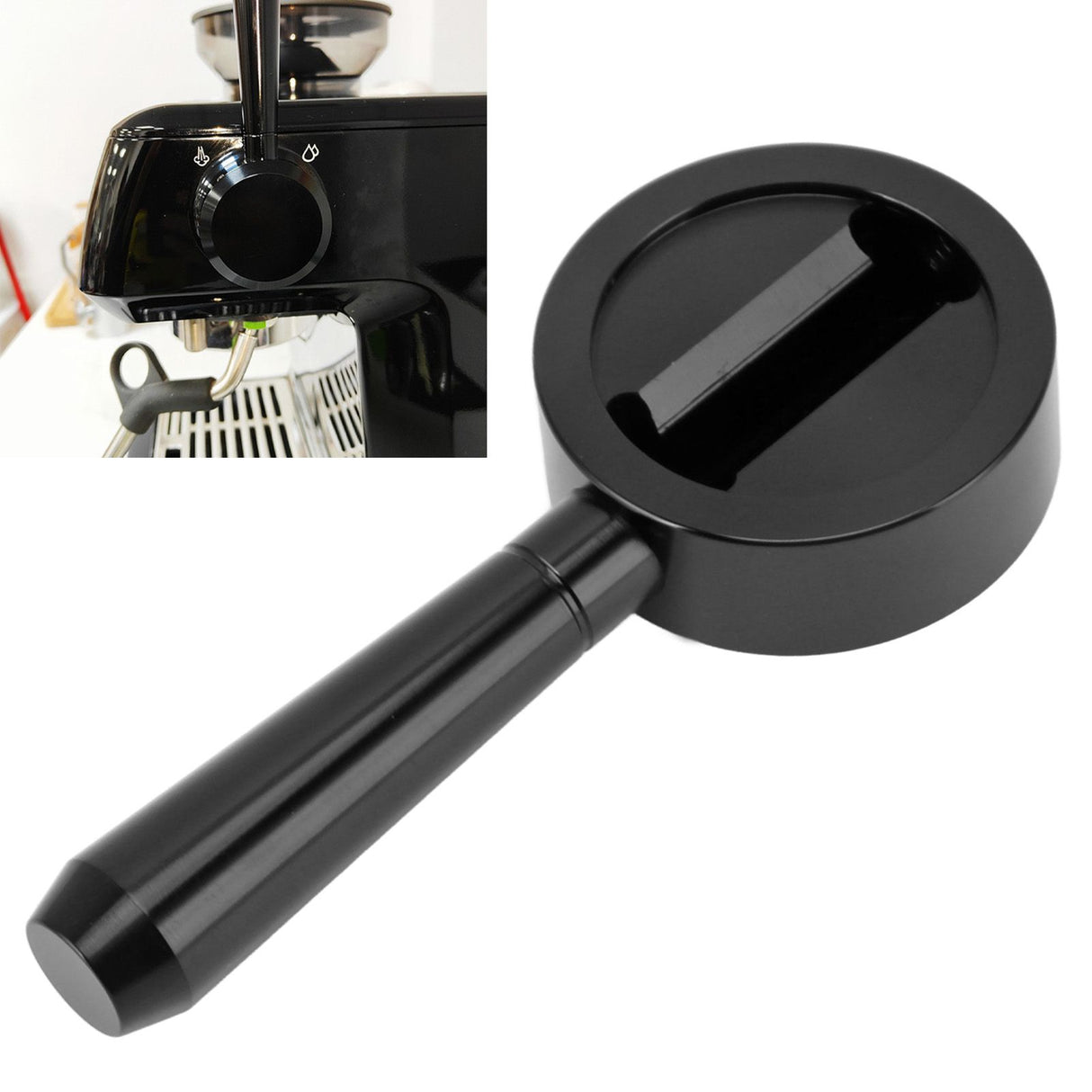 Coffee Machine Steam Lever Aluminium Alloy Coffee Machine Conversion Accessory for Breville Sage 870 875 876 Black