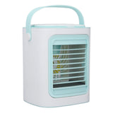 Table Air Cooler Humidification 3 Gear Adjustable Portable Strong Wind USB Port Charging Air Conditioner Fan for Home - Side View