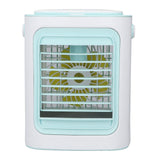 Table Air Cooler Humidification 3 Gear Adjustable Portable Strong Wind USB Port Charging Air Conditioner Fan for Home - Close-Up Angle