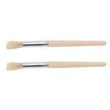 2Pcs Coffee Machine Cleaning Brush Wood Handle Coffee Grinder Cleaning Brush Cleaner Tool for Cafe Home Kitchen