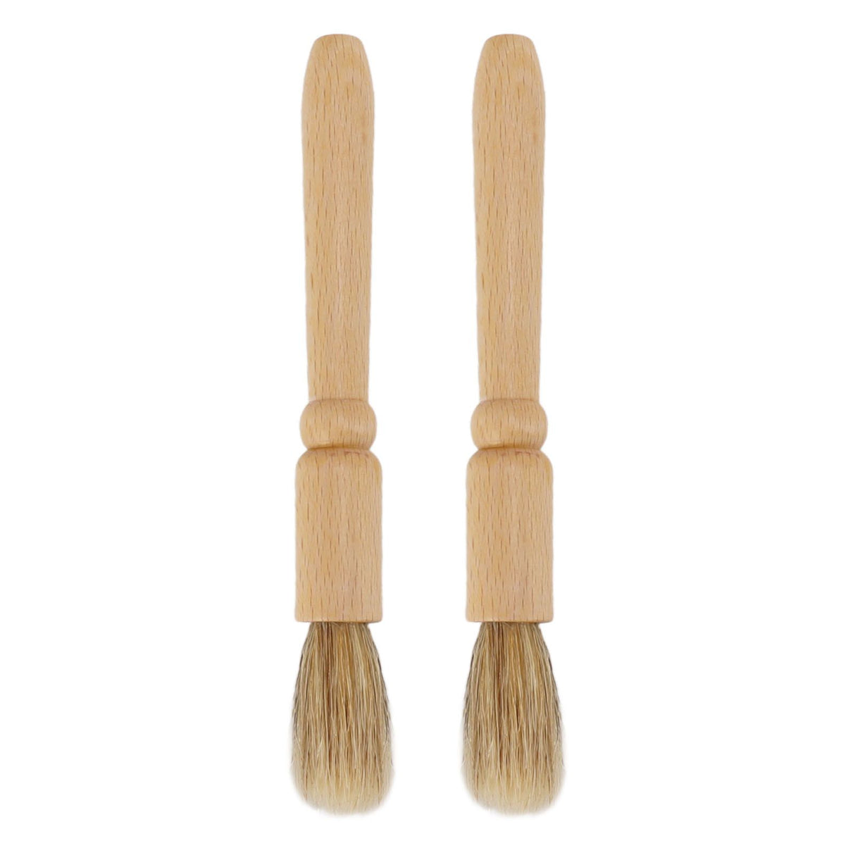 2 Pcs Coffee Grinder Cleaning Brush Wooden Tabletop Brush Cleaner for Bean Grain Coffee Tool