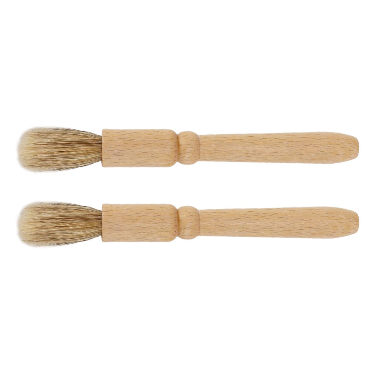 2 Pcs Coffee Grinder Cleaning Brush Wooden Tabletop Brush Cleaner for Bean Grain Coffee Tool
