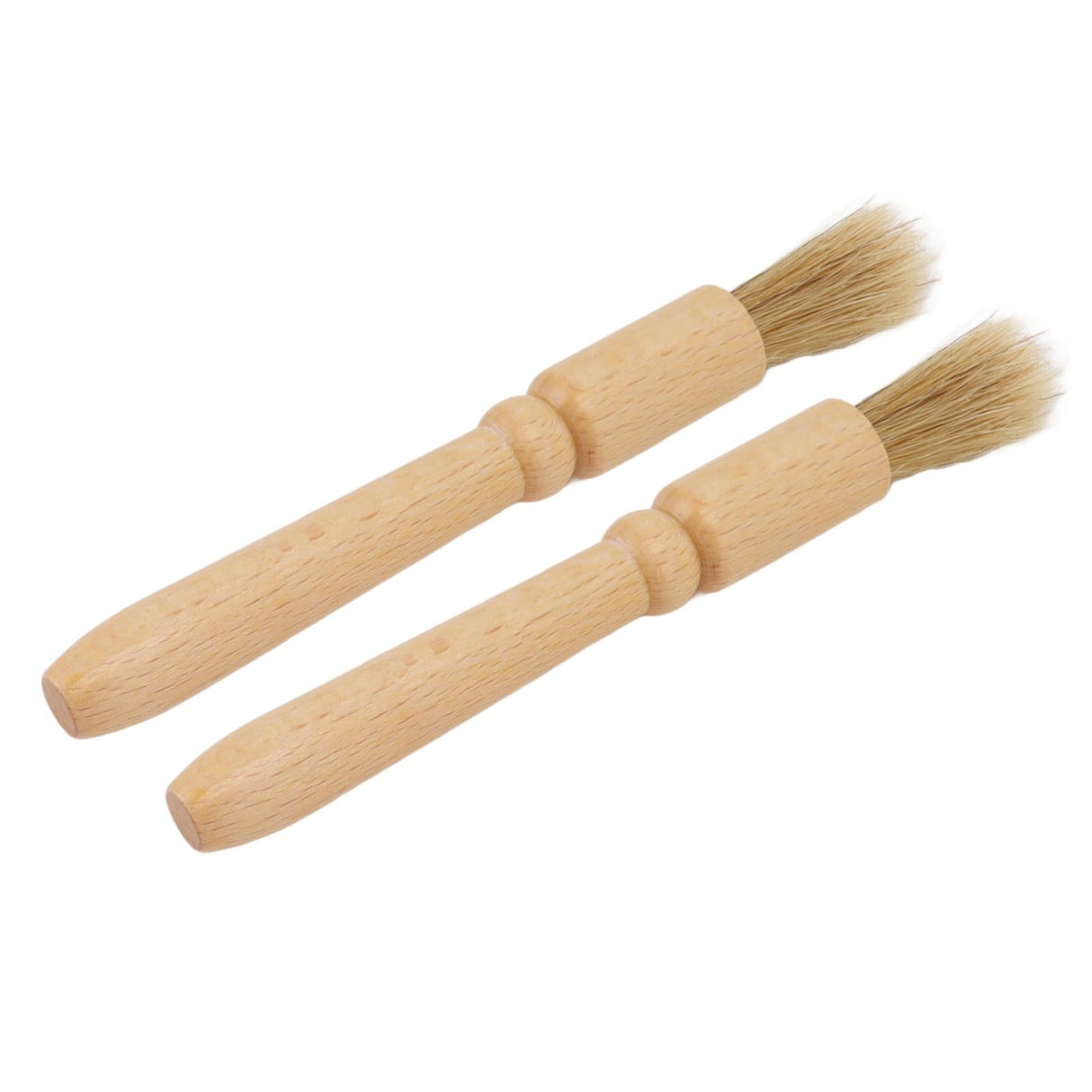 2 Pcs Coffee Grinder Cleaning Brush Wooden Tabletop Brush Cleaner for Bean Grain Coffee Tool