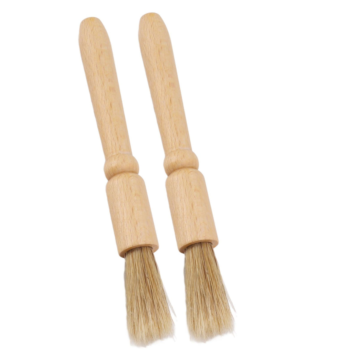 2 Pcs Coffee Grinder Cleaning Brush Wooden Tabletop Brush Cleaner for Bean Grain Coffee Tool