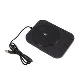 Mug Warmer 3 Gear Electric Cup Wamer Auto Power Off Fast Heating USB Milk Coffee Beverage Warmer Plate Black - Front View