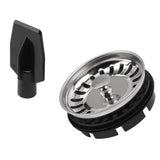 Garbage Disposer Strainer Pull Water Plug Rust Resistant Food Waste Disposer Filter Grinder Shredder Part - Front View