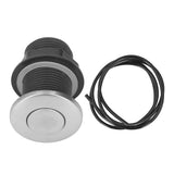 Garbage Disposal Sinktop Air Switch Kit Stainless Steel Sink Top Air Switch Push Button with 1.5m Hose for Kitchen Food Waste Disposal Electric Water Heater