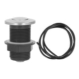 Garbage Disposal Sinktop Air Switch Kit Stainless Steel Sink Top Air Switch Push Button with 1.5m Hose for Kitchen Food Waste Disposal Electric Water Heater - Top-Down View