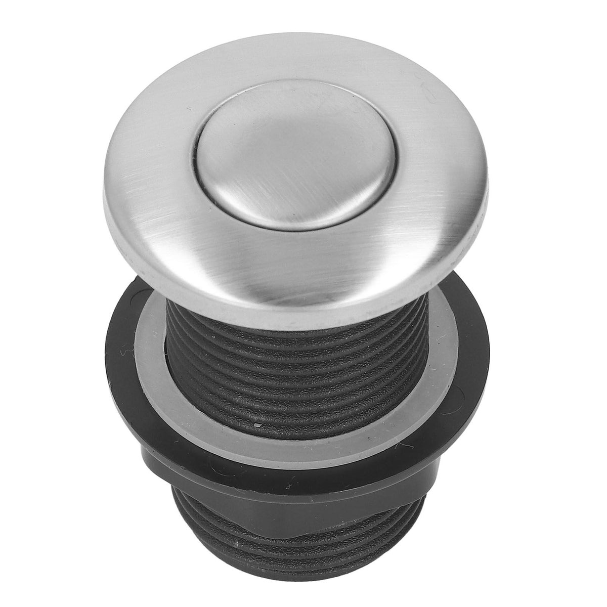Garbage Disposal Sinktop Air Switch Kit Stainless Steel Sink Top Air Switch Push Button with 1.5m Hose for Kitchen Food Waste Disposal Electric Water Heater