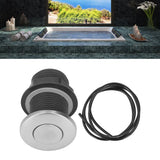 Garbage Disposal Sinktop Air Switch Kit Stainless Steel Sink Top Air Switch Push Button with 1.5m Hose for Kitchen Food Waste Disposal Electric Water Heater - Extra Image