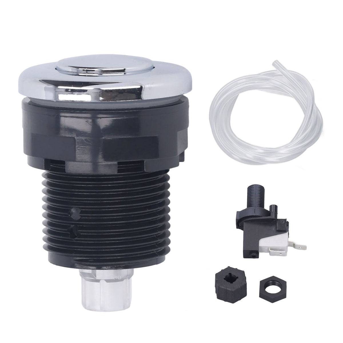Garbage Disposal Air Switch Stainless Steel Head Flexible Spa Bathtub Air Switch 125‑250V 34 Button