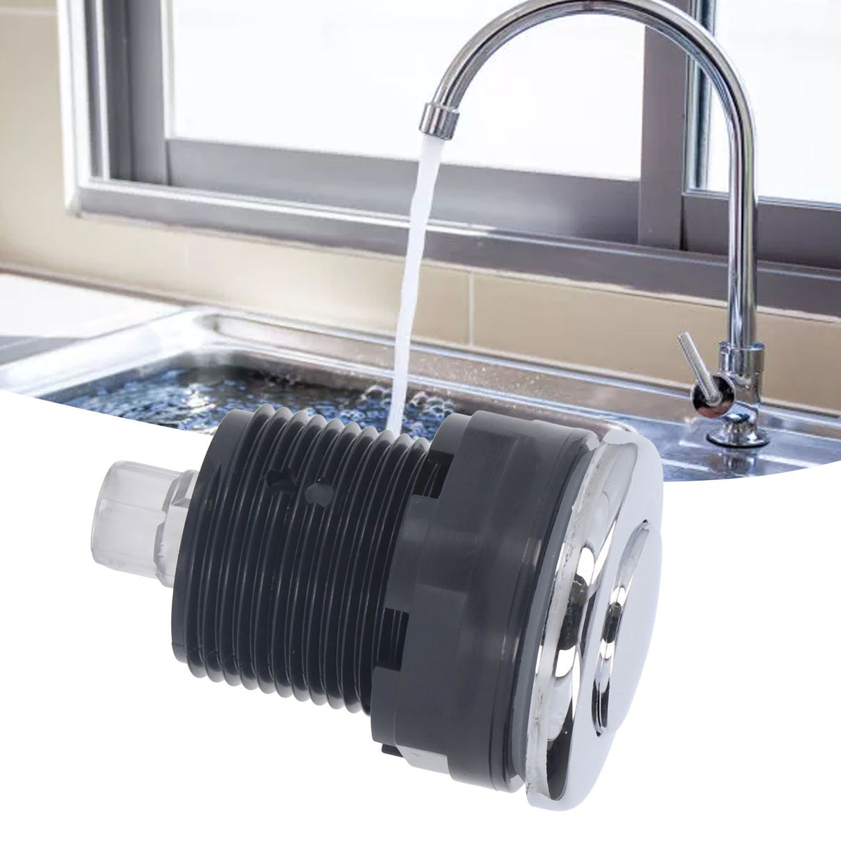 Garbage Disposal Air Switch Stainless Steel Head Flexible Spa Bathtub Air Switch 125‑250V 34 Button