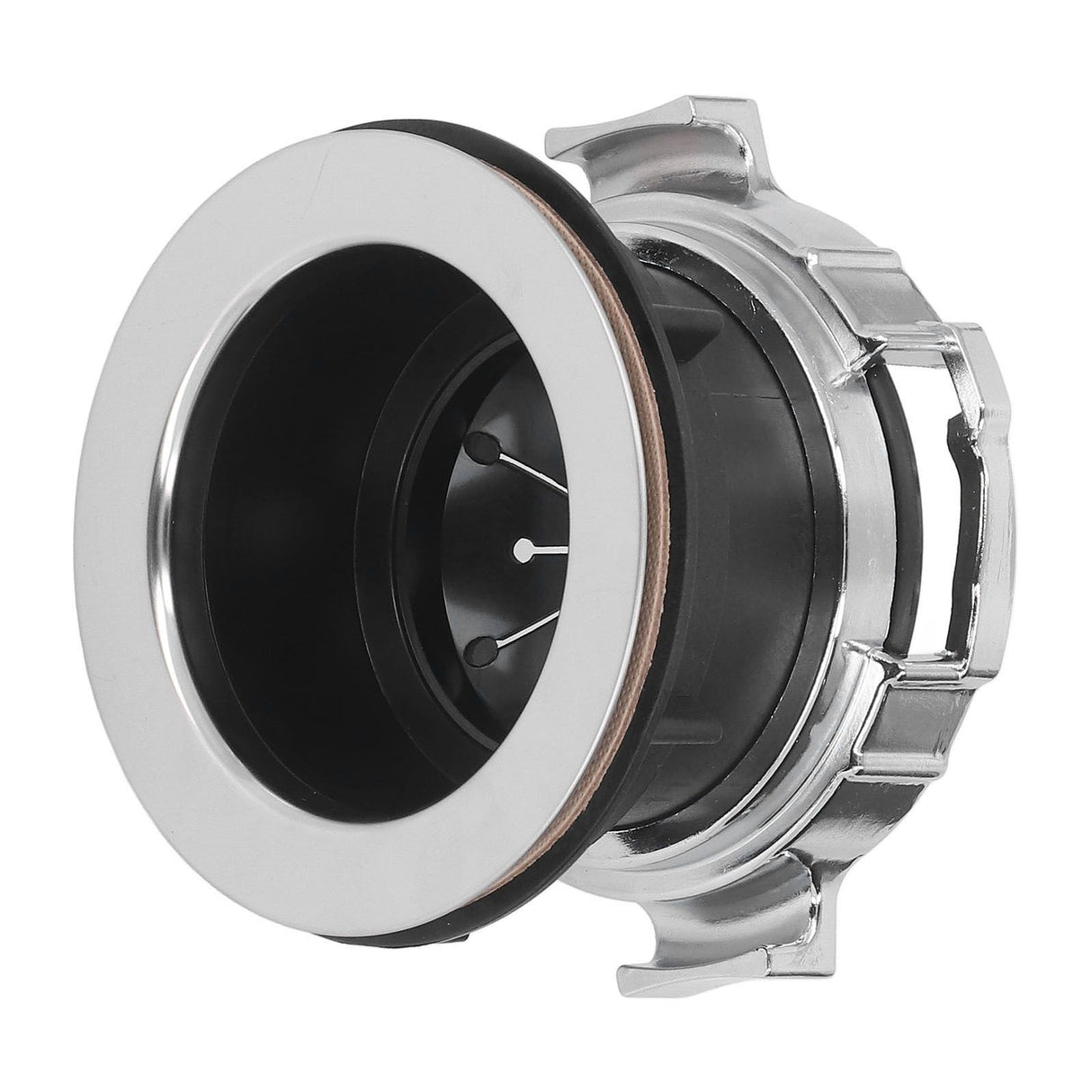 114mm Garbage Disposal Sink Flange Kit with Splash Guard Stainless Steel Food Waste Disposer Mount Replacement Accessory